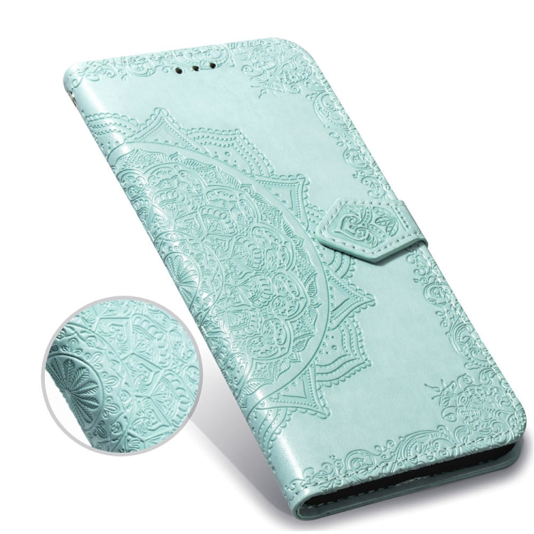 For Huawei Mate 20 Pro Halfway Mandala Embossing Pattern Horizontal Flip Leather Case with Holder & Card Slots & Wallet & Lanyard