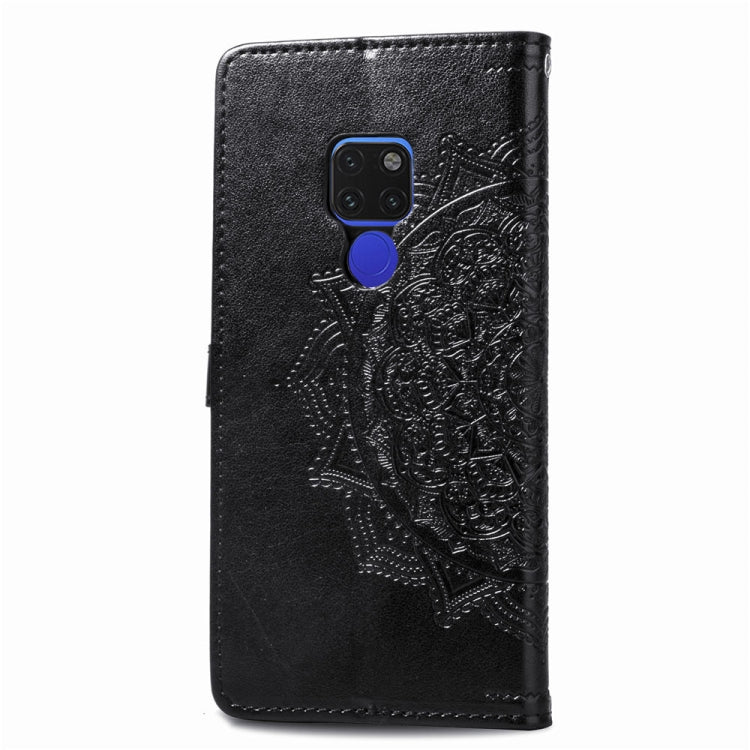 For Huawei Mate 20 Halfway Mandala Embossing Pattern Horizontal Flip Leather Case with Holder & Card Slots & Wallet & Lanyard
