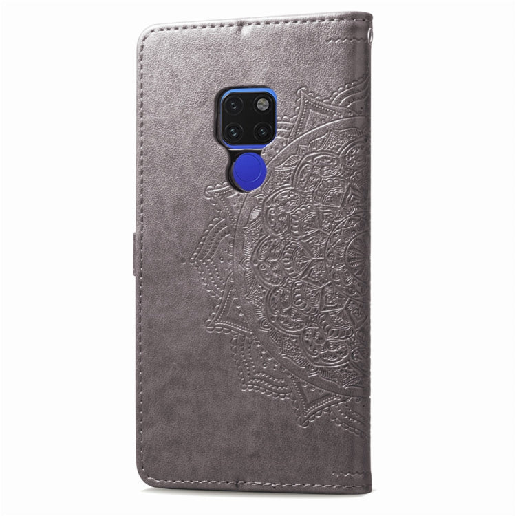 For Huawei Mate 20 Halfway Mandala Embossing Pattern Horizontal Flip Leather Case with Holder & Card Slots & Wallet & Lanyard