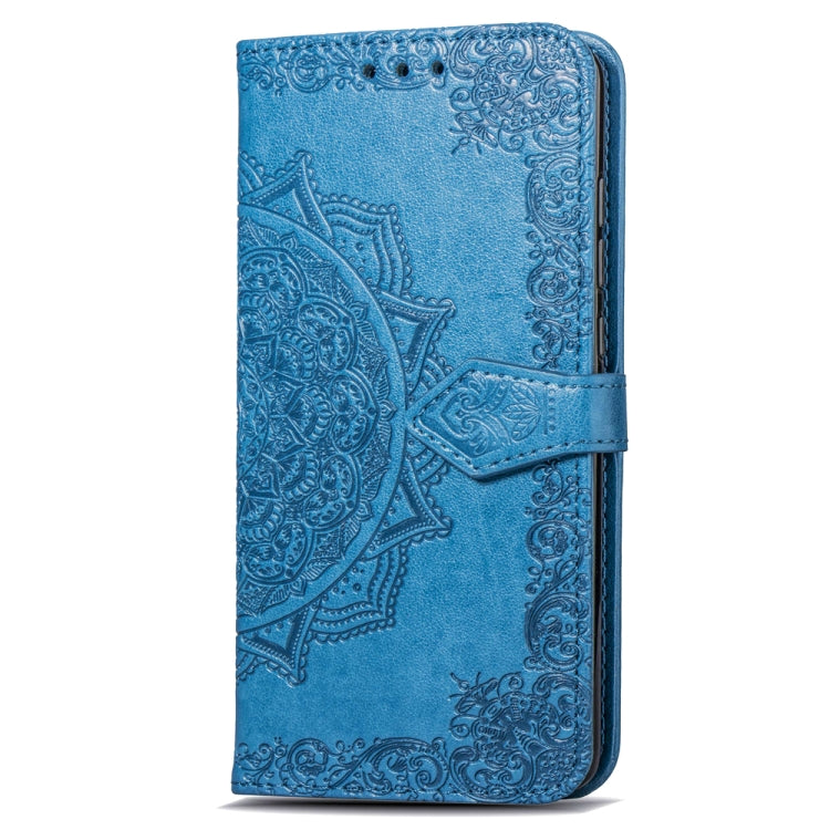 For Huawei Mate 20 Halfway Mandala Embossing Pattern Horizontal Flip Leather Case with Holder & Card Slots & Wallet & Lanyard