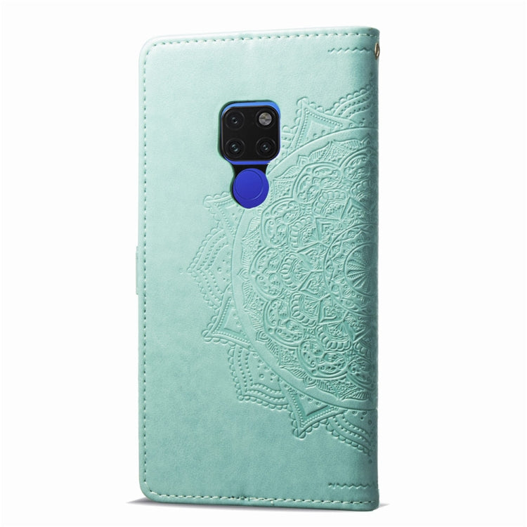 For Huawei Mate 20 Halfway Mandala Embossing Pattern Horizontal Flip Leather Case with Holder & Card Slots & Wallet & Lanyard