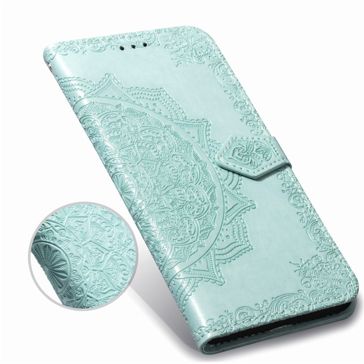 For Huawei Mate 20 Halfway Mandala Embossing Pattern Horizontal Flip Leather Case with Holder & Card Slots & Wallet & Lanyard