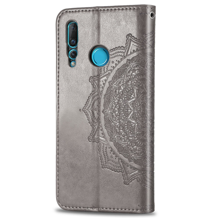 For Huawei nova 4 Halfway Mandala Embossing Pattern Horizontal Flip Leather Case with Holder & Card Slots & Wallet & Lanyard