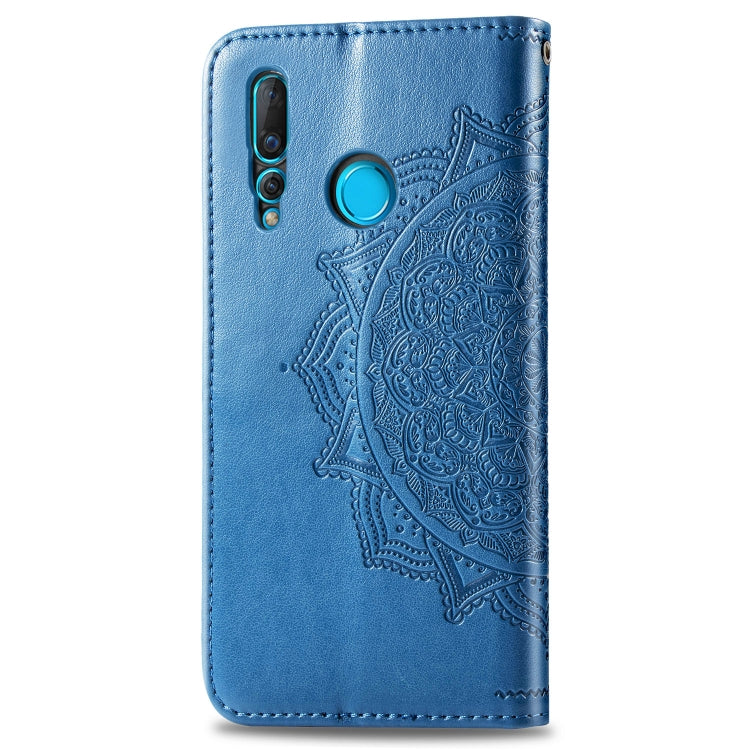 For Huawei nova 4 Halfway Mandala Embossing Pattern Horizontal Flip Leather Case with Holder & Card Slots & Wallet & Lanyard