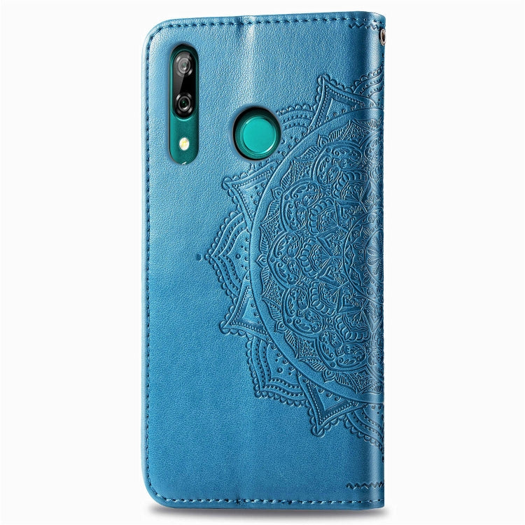 For Huawei P Smart Z Halfway Mandala Embossing Pattern Horizontal Flip Leather Case with Holder & Card Slots & Wallet & Lanyard
