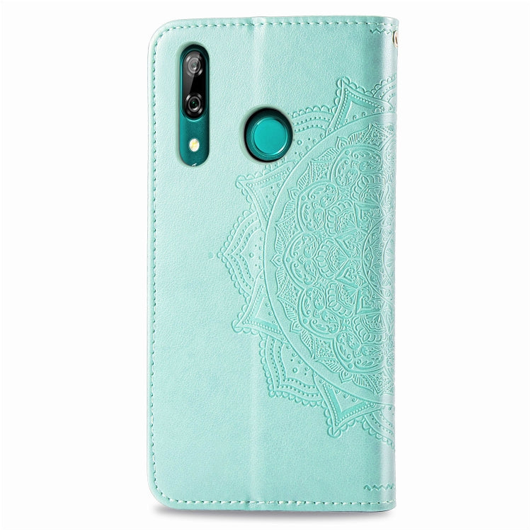 For Huawei P Smart Z Halfway Mandala Embossing Pattern Horizontal Flip Leather Case with Holder & Card Slots & Wallet & Lanyard