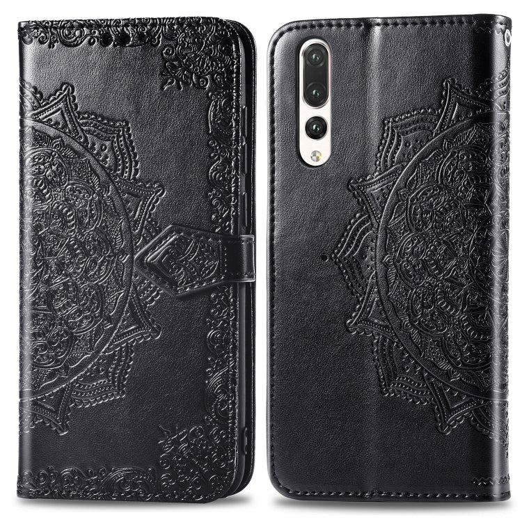 For Huawei P20 Pro Halfway Mandala Embossing Pattern Horizontal Flip Leather Case with Holder & Card Slots & Wallet & Lanyard