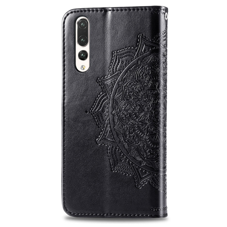 For Huawei P20 Pro Halfway Mandala Embossing Pattern Horizontal Flip Leather Case with Holder & Card Slots & Wallet & Lanyard