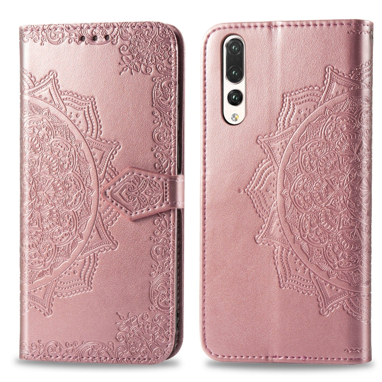 For Huawei P20 Pro Halfway Mandala Embossing Pattern Horizontal Flip Leather Case with Holder & Card Slots & Wallet & Lanyard