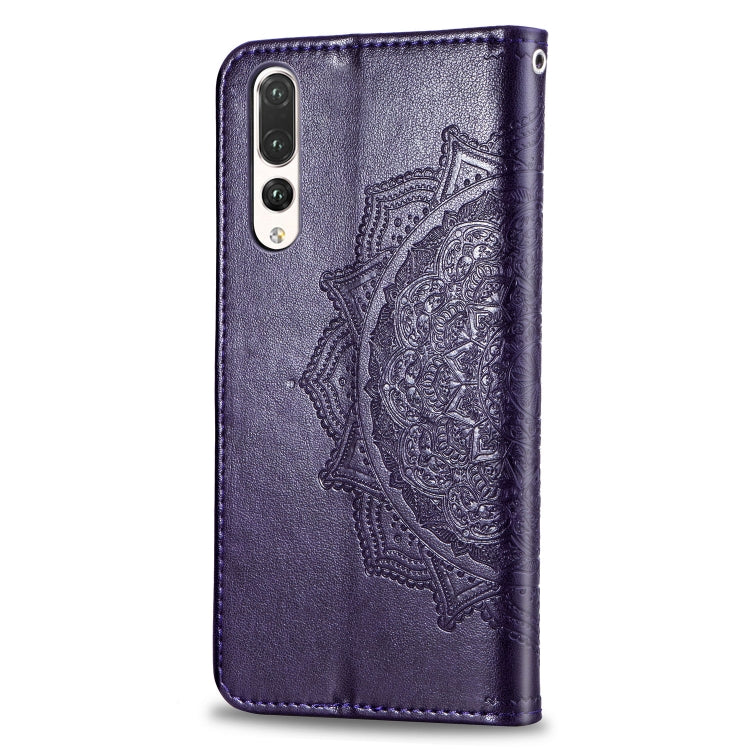 For Huawei P20 Pro Halfway Mandala Embossing Pattern Horizontal Flip Leather Case with Holder & Card Slots & Wallet & Lanyard