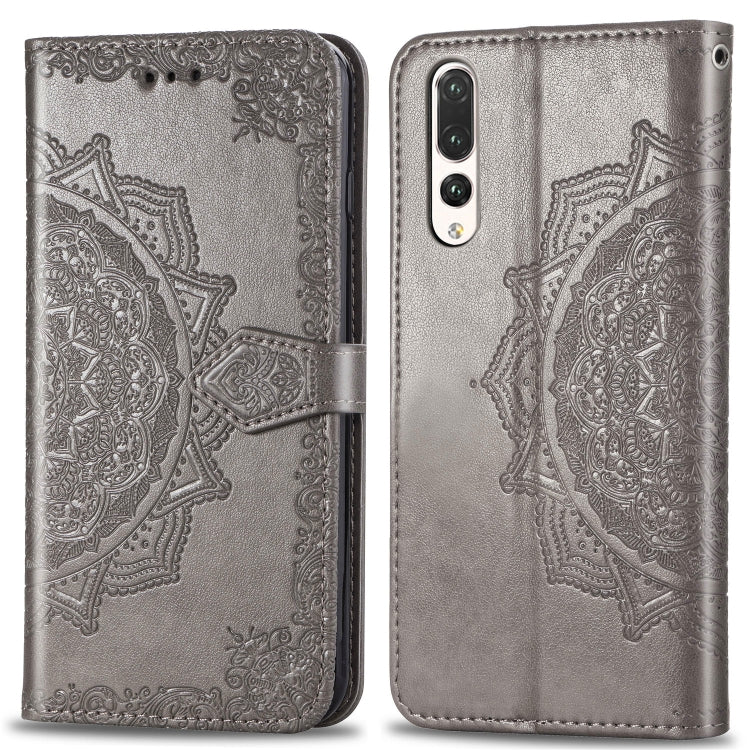 For Huawei P20 Pro Halfway Mandala Embossing Pattern Horizontal Flip Leather Case with Holder & Card Slots & Wallet & Lanyard