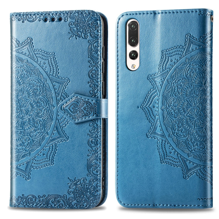 For Huawei P20 Pro Halfway Mandala Embossing Pattern Horizontal Flip Leather Case with Holder & Card Slots & Wallet & Lanyard