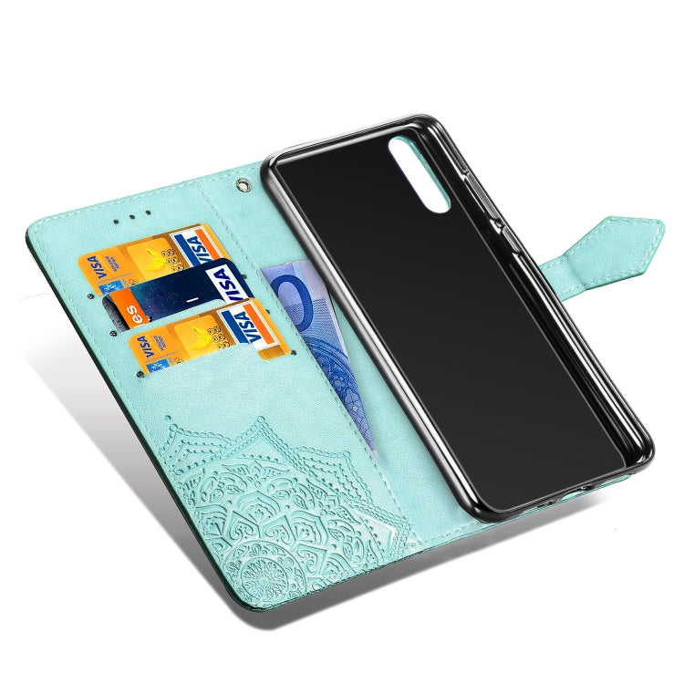 For Huawei P20 Pro Halfway Mandala Embossing Pattern Horizontal Flip Leather Case with Holder & Card Slots & Wallet & Lanyard