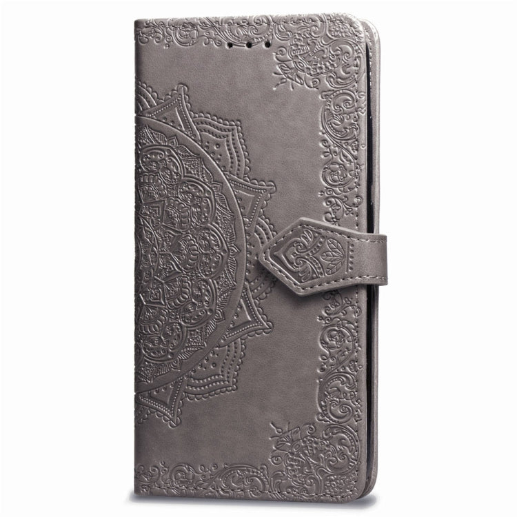 For Huawei P20 Lite Halfway Mandala Embossing Pattern Horizontal Flip Leather Case with Holder & Card Slots & Wallet & Lanyard