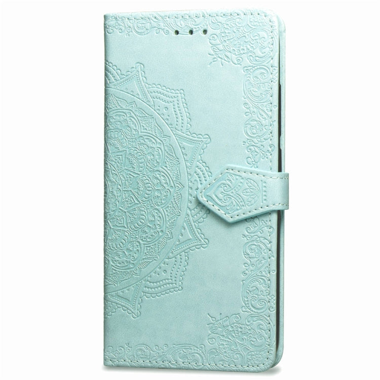 For Huawei P20 Lite Halfway Mandala Embossing Pattern Horizontal Flip Leather Case with Holder & Card Slots & Wallet & Lanyard