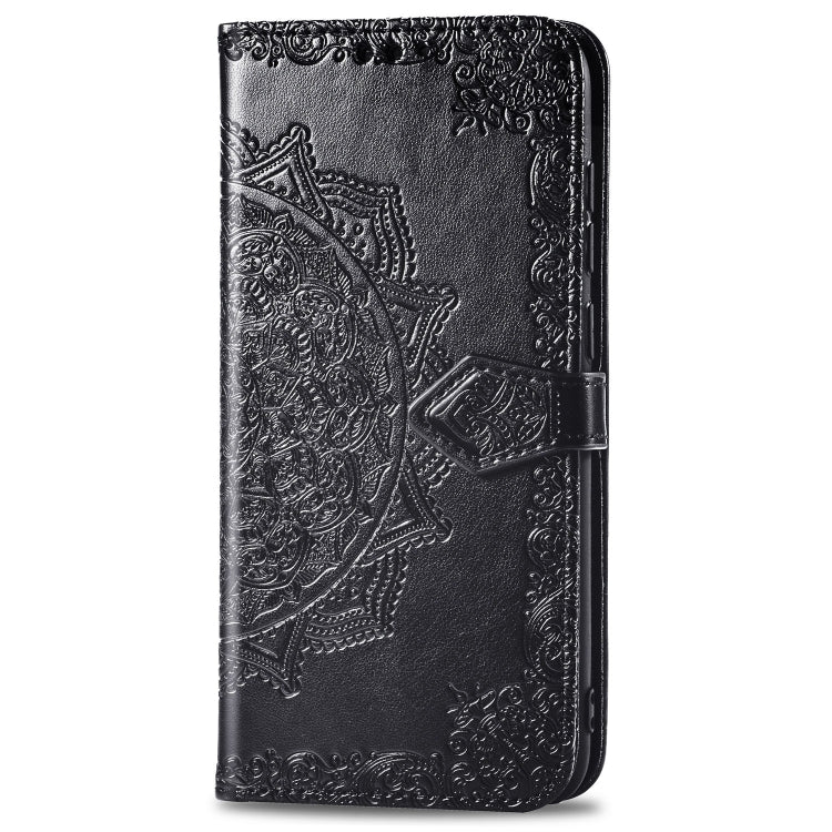 For Huawei P20 Halfway Mandala Embossing Pattern Horizontal Flip Leather Case with Holder & Card Slots & Wallet & Lanyard