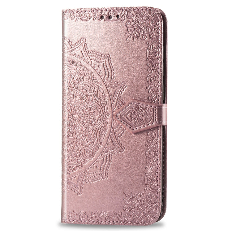 For Huawei P30 Lite Halfway Mandala Embossing Pattern Horizontal Flip Leather Case with Holder & Card Slots & Wallet & Lanyard