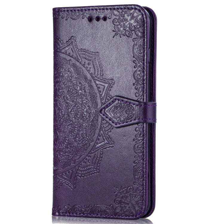 For Huawei P30 Pro Halfway Mandala Embossing Pattern Horizontal Flip Leather Case with Holder & Card Slots & Wallet & Lanyard