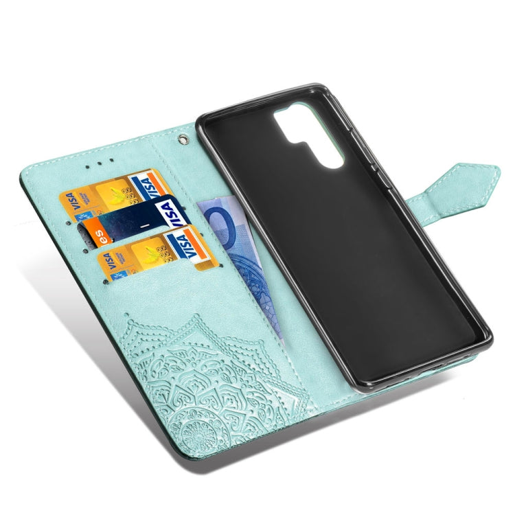 For Huawei P30 Pro Halfway Mandala Embossing Pattern Horizontal Flip Leather Case with Holder & Card Slots & Wallet & Lanyard