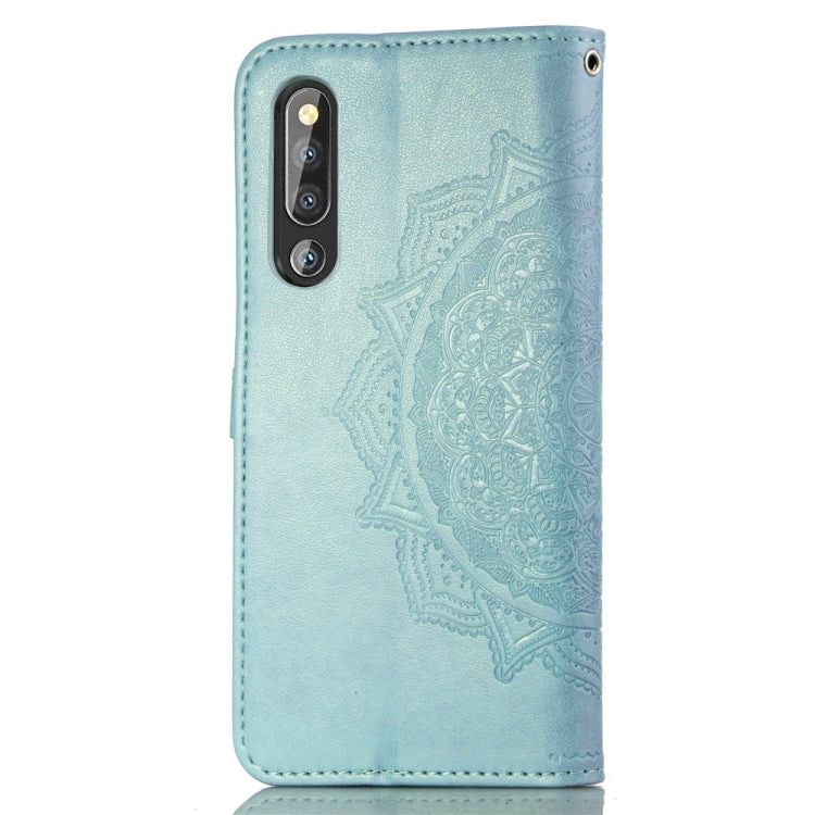 For Huawei P30 Halfway Mandala Embossing Pattern Horizontal Flip Leather Case with Holder & Card Slots & Wallet & Lanyard