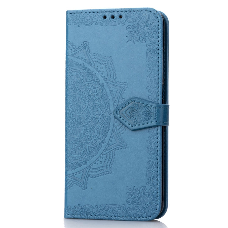 For Huawei Y9 (2019) Halfway Mandala Embossing Pattern Horizontal Flip Leather Case with Holder & Card Slots & Wallet & Lanyard