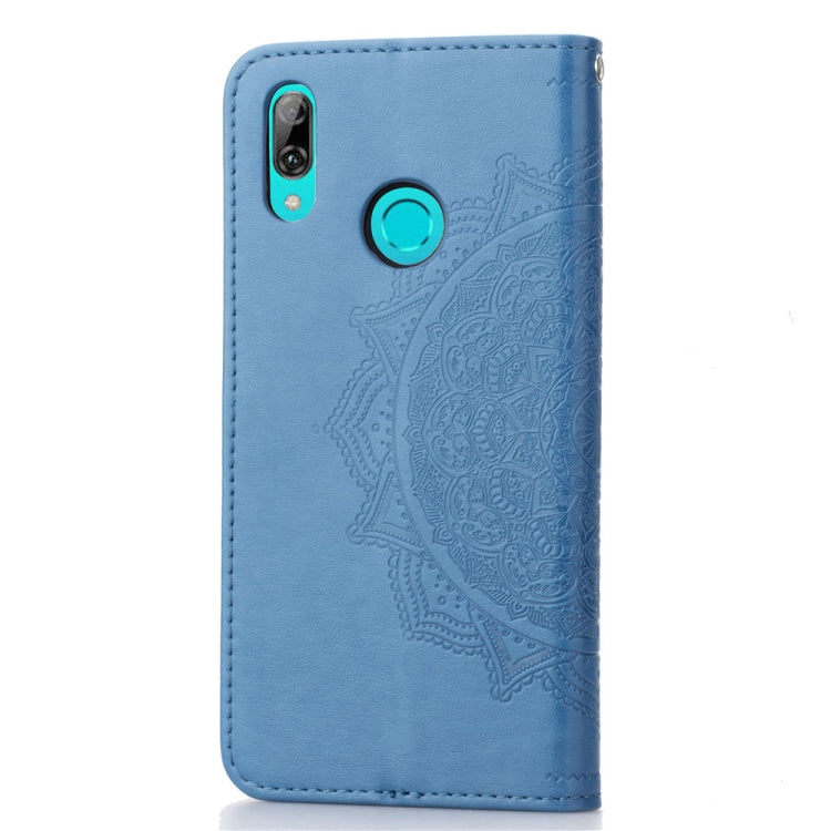 For Huawei Y9 (2019) Halfway Mandala Embossing Pattern Horizontal Flip Leather Case with Holder & Card Slots & Wallet & Lanyard