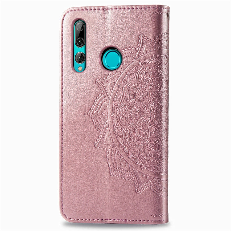 For Huawei Y9 Prime (2019) Halfway Mandala Embossing Pattern Horizontal Flip Leather Case with Holder & Card Slots & Wallet & Lanyard