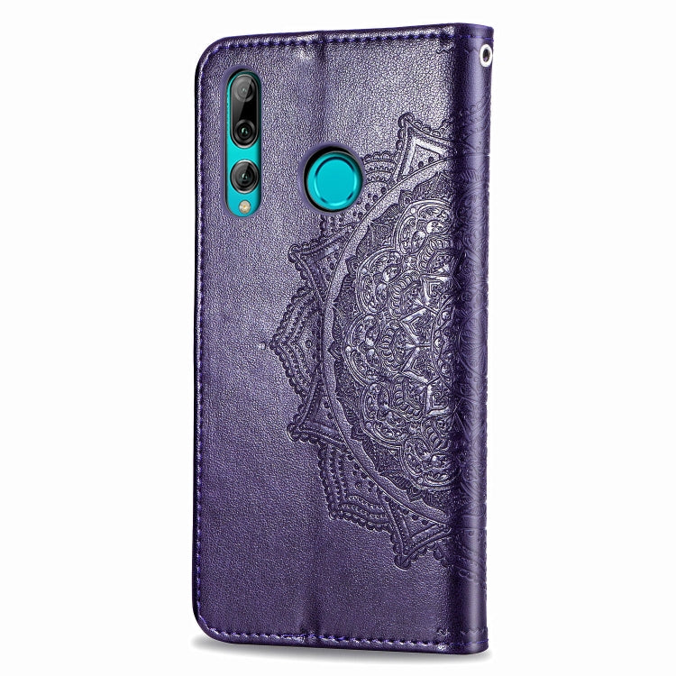 For Huawei Y9 Prime (2019) Halfway Mandala Embossing Pattern Horizontal Flip Leather Case with Holder & Card Slots & Wallet & Lanyard