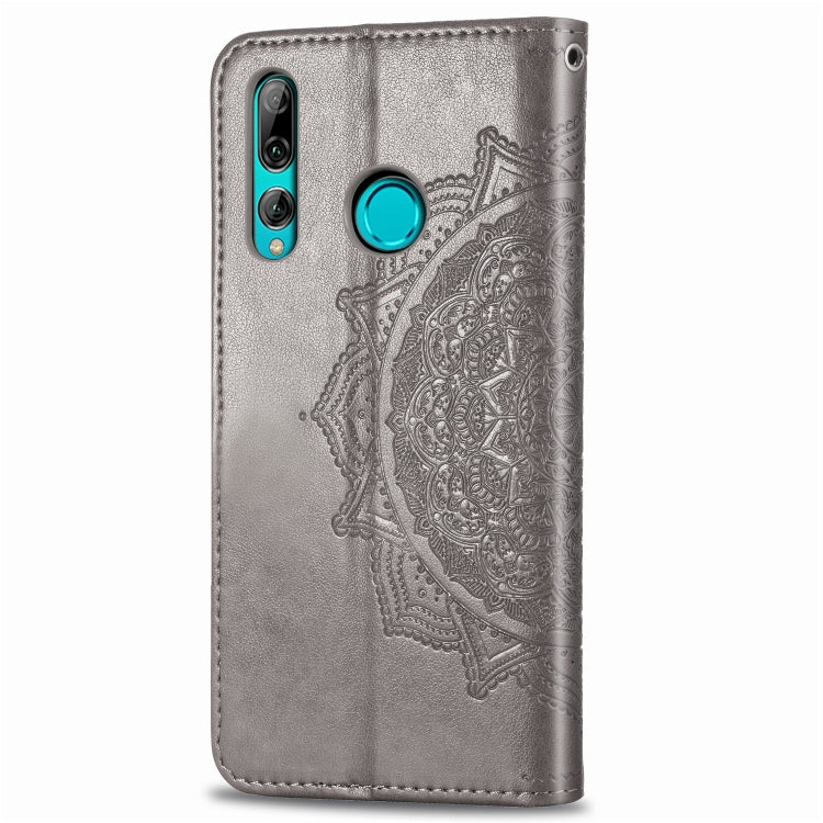 For Huawei Y9 Prime (2019) Halfway Mandala Embossing Pattern Horizontal Flip Leather Case with Holder & Card Slots & Wallet & Lanyard