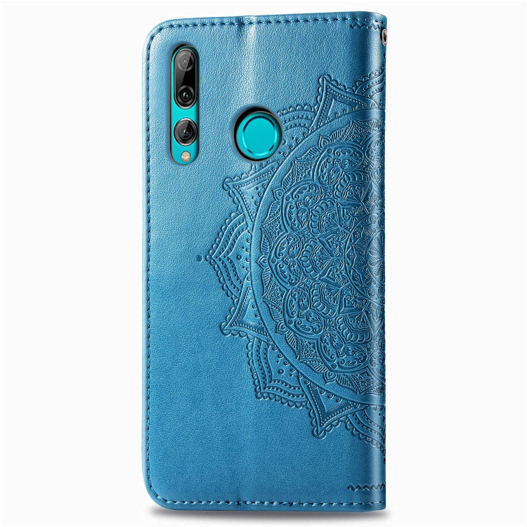 For Huawei Y9 Prime (2019) Halfway Mandala Embossing Pattern Horizontal Flip Leather Case with Holder & Card Slots & Wallet & Lanyard