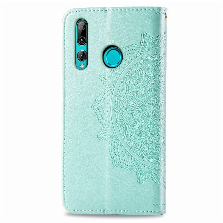 For Huawei Y9 Prime (2019) Halfway Mandala Embossing Pattern Horizontal Flip Leather Case with Holder & Card Slots & Wallet & Lanyard