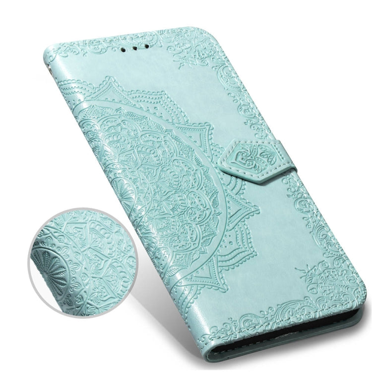 For Huawei Honor 7A Halfway Mandala Embossing Pattern Horizontal Flip Leather Case with Holder & Card Slots & Wallet & Lanyard
