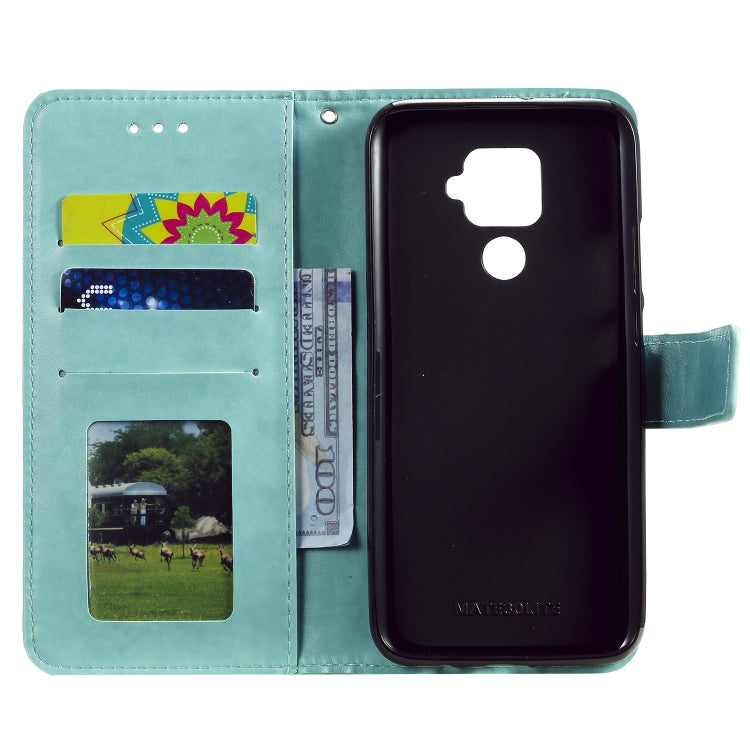 For Huawei Mate 30 Lite Totem Flower Embossed Horizontal Flip TPU + PU Leather Case with Holder & Card Slots & Wallet