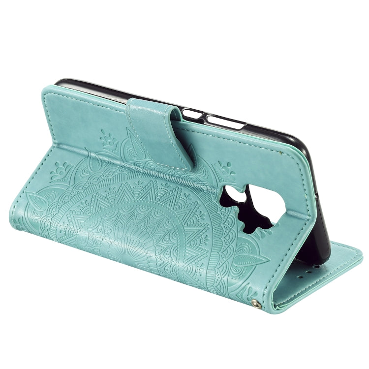 For Huawei Mate 30 Lite Totem Flower Embossed Horizontal Flip TPU + PU Leather Case with Holder & Card Slots & Wallet