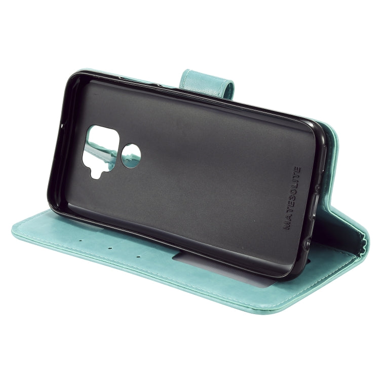 For Huawei Mate 30 Lite Totem Flower Embossed Horizontal Flip TPU + PU Leather Case with Holder & Card Slots & Wallet
