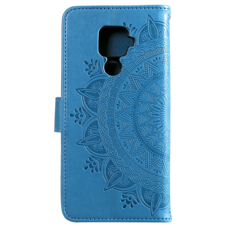 For Huawei Mate 30 Lite Totem Flower Embossed Horizontal Flip TPU + PU Leather Case with Holder & Card Slots & Wallet