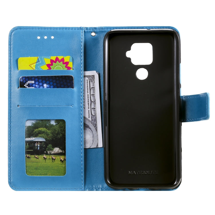 For Huawei Mate 30 Lite Totem Flower Embossed Horizontal Flip TPU + PU Leather Case with Holder & Card Slots & Wallet