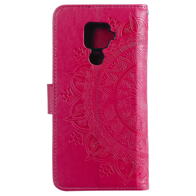 For Huawei Mate 30 Lite Totem Flower Embossed Horizontal Flip TPU + PU Leather Case with Holder & Card Slots & Wallet