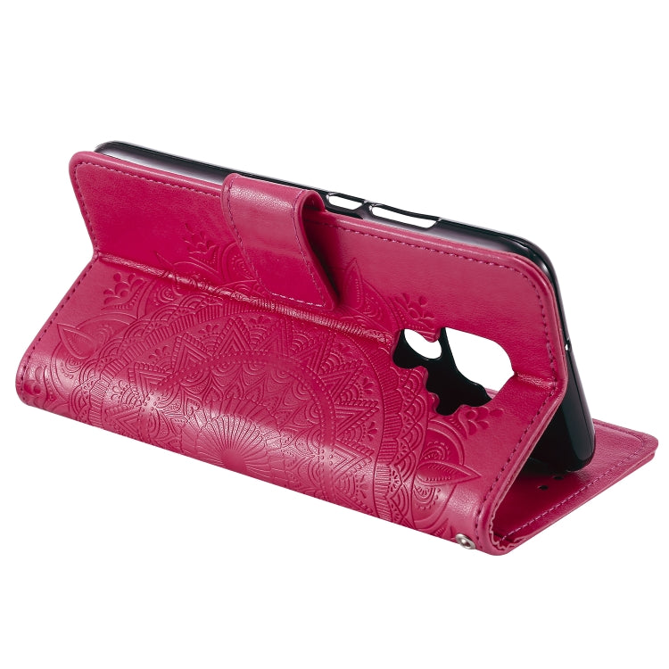 For Huawei Mate 30 Lite Totem Flower Embossed Horizontal Flip TPU + PU Leather Case with Holder & Card Slots & Wallet