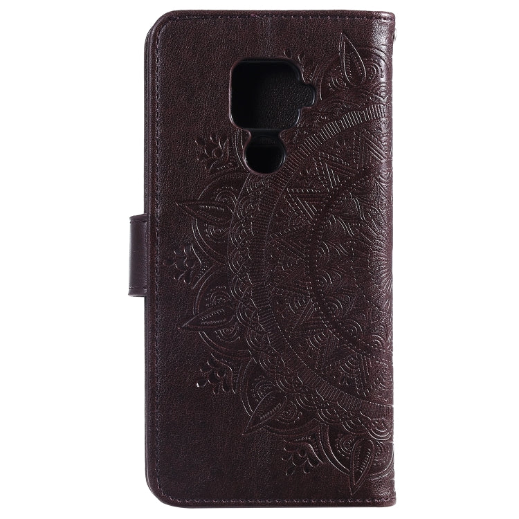 For Huawei Mate 30 Lite Totem Flower Embossed Horizontal Flip TPU + PU Leather Case with Holder & Card Slots & Wallet