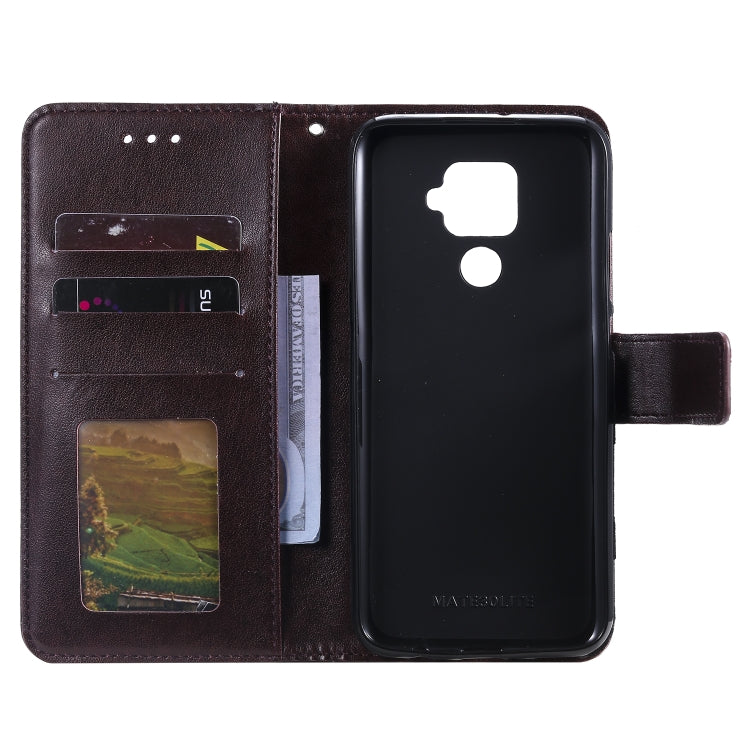 For Huawei Mate 30 Lite Totem Flower Embossed Horizontal Flip TPU + PU Leather Case with Holder & Card Slots & Wallet