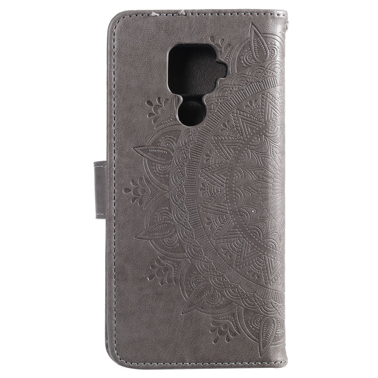 For Huawei Mate 30 Lite Totem Flower Embossed Horizontal Flip TPU + PU Leather Case with Holder & Card Slots & Wallet