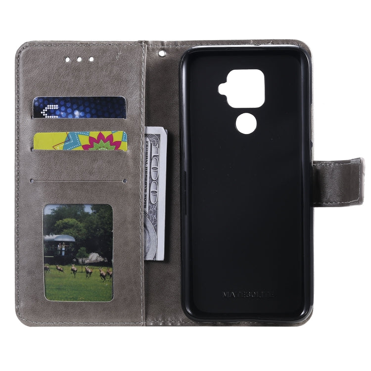 For Huawei Mate 30 Lite Totem Flower Embossed Horizontal Flip TPU + PU Leather Case with Holder & Card Slots & Wallet