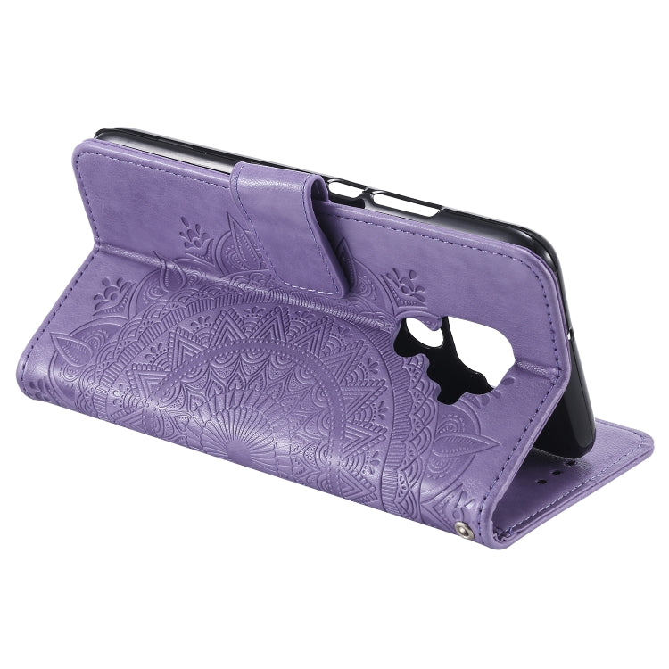 For Huawei Mate 30 Lite Totem Flower Embossed Horizontal Flip TPU + PU Leather Case with Holder & Card Slots & Wallet