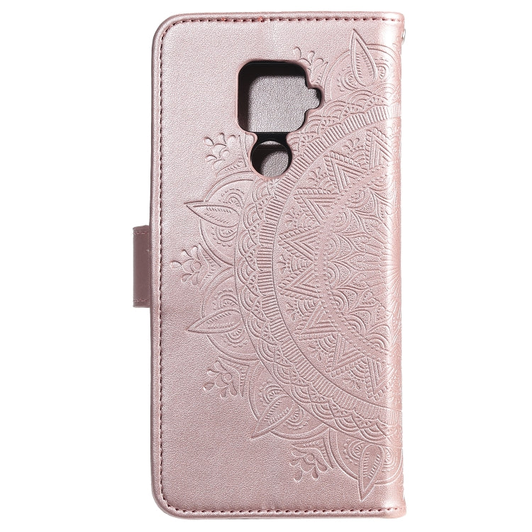 For Huawei Mate 30 Lite Totem Flower Embossed Horizontal Flip TPU + PU Leather Case with Holder & Card Slots & Wallet