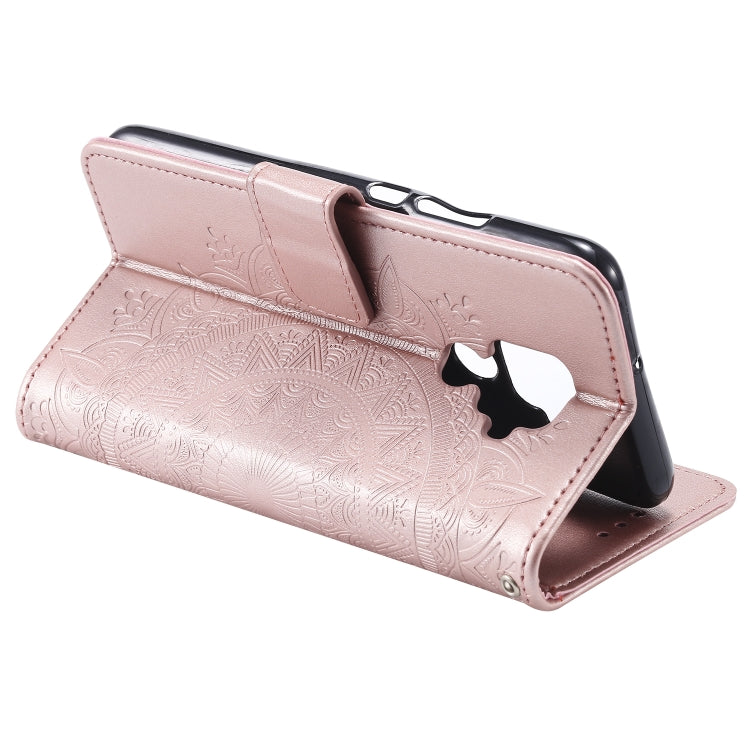 For Huawei Mate 30 Lite Totem Flower Embossed Horizontal Flip TPU + PU Leather Case with Holder & Card Slots & Wallet