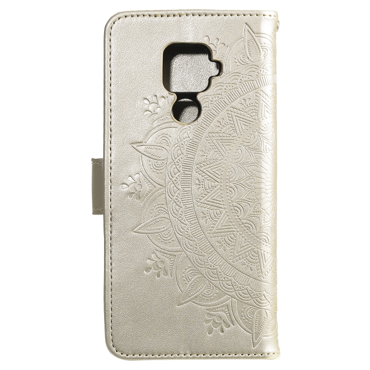 For Huawei Mate 30 Lite Totem Flower Embossed Horizontal Flip TPU + PU Leather Case with Holder & Card Slots & Wallet