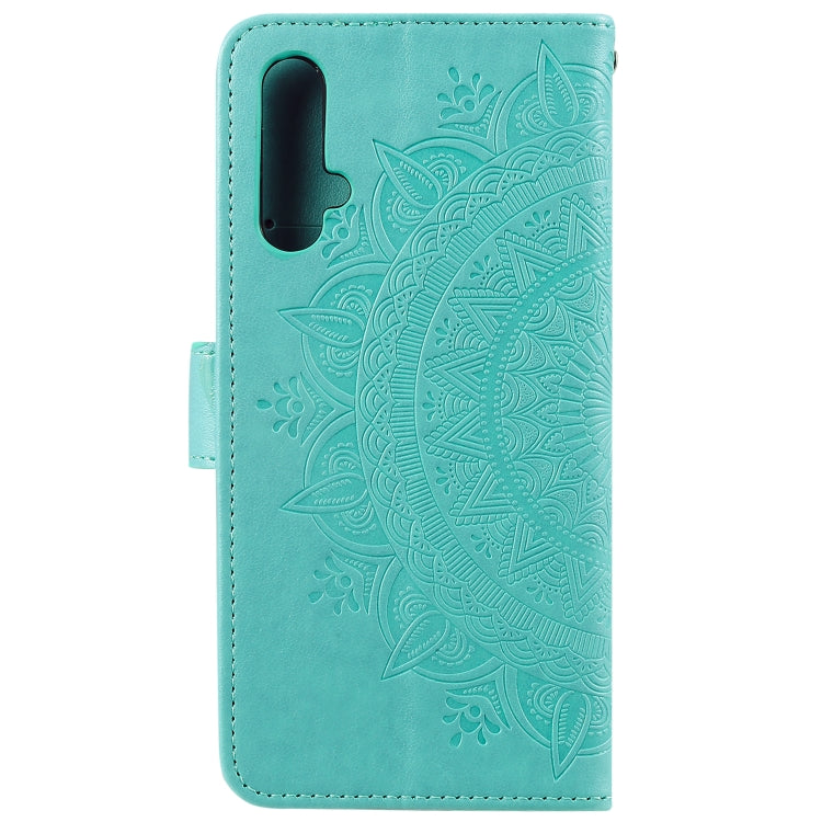 For Huawei nova 5 Totem Flower Embossed Horizontal Flip TPU + PU Leather Case with Holder & Card Slots & Wallet