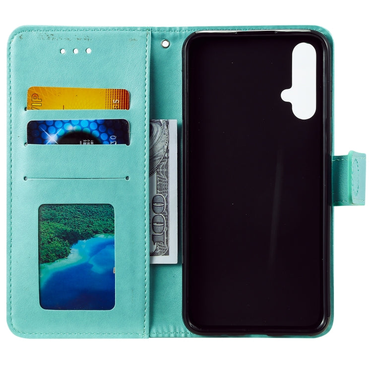 For Huawei nova 5 Totem Flower Embossed Horizontal Flip TPU + PU Leather Case with Holder & Card Slots & Wallet