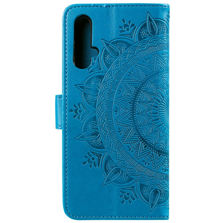 For Huawei nova 5 Totem Flower Embossed Horizontal Flip TPU + PU Leather Case with Holder & Card Slots & Wallet